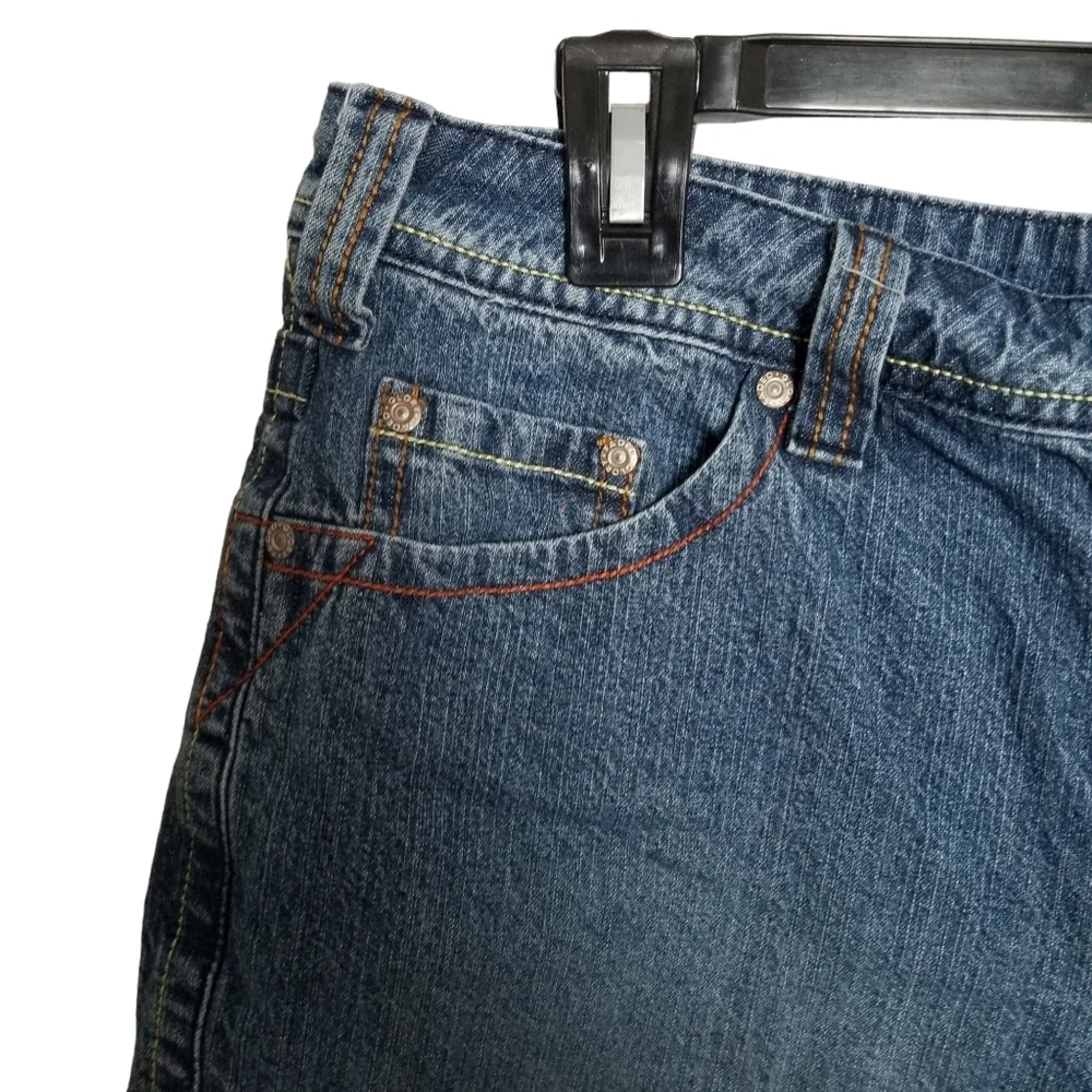 Faded Glory Denim Shorts Size 14 Ladies 100% Cotton - Picture 5 of 12